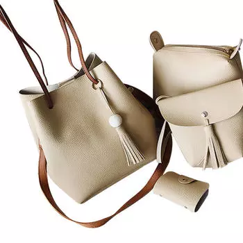 Женские четыре комплекта, модные сумки на ремне, четыре предмета, большая сумка через плечо KH хаки