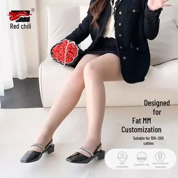 «Женские чулки Red Pepper, большие, с защитой от зацепов, прочные, летние, подходят для людей весом до 200 фунтов» Large Size