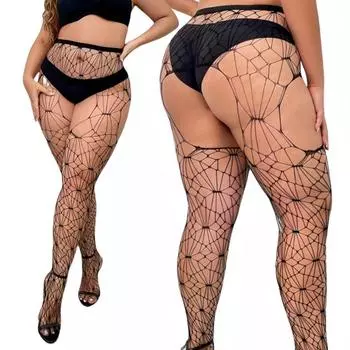 Женские чулки в сеточку больших размеров с высокой посадкой, колготки с поясом для чулок, нижнее белье, колготки 5XXXL 40-110kg(80-243Lbs)