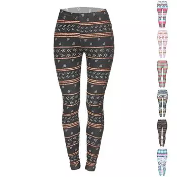 Женские цветные карандаши с принтами, эластичные леггинсы для йоги, фитнес-бег, тренажерный зал, спортивные активные брюки XS чёрный