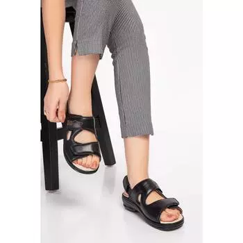 Женские диабетические полные ортопедические кожаные сандалии Dia Comfort Повседневные качественные стильные легкие сандалии