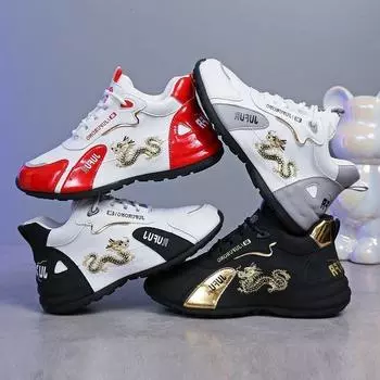 Женские дизайнерские кроссовки 2025 года, летняя кожаная водонепроницаемая повседневная спортивная обувь, женская легкая дышащая нескользящая обувь на платформе 36