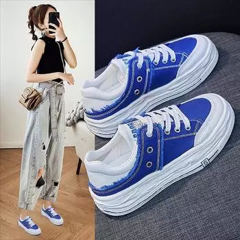 Женские дизайнерские кроссовки Vulcanize Shoes 2022 Urban Casual Sports Canvas Shoes Женские дышащие кроссовки на шнуровке 35 красный