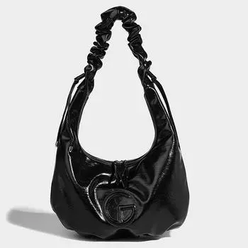 Женские дизайнерские роскошные плиссированные сумки хобо через плечо и сумки новые модные большой вместимости простые кроссбоди