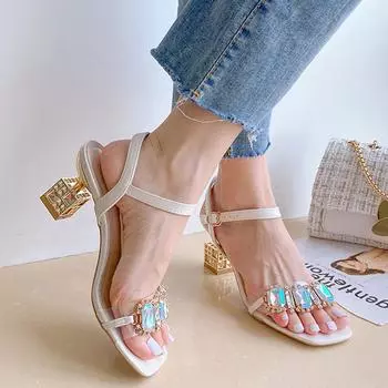 Женские дизайнерские сандалии на высоком каблуке, новые летние брендовые туфли с открытым носком, вечерние туфли, платья, сексуальные свадебные туфли-лодочки Femme Zapatillas 37