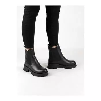 Женские длинные ботинки челси из натуральной кожи