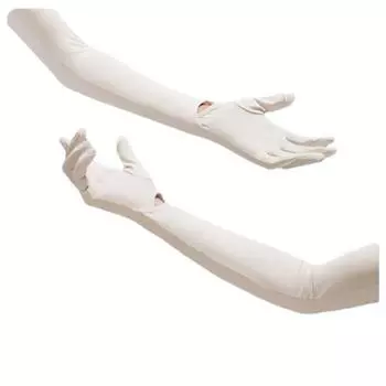 Женские длинные дышащие перчатки для запястья, солнцезащитные перчатки с полным покрытием пальцев, солнцезащитный фильтр для вождения