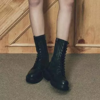 Женские длинные ходунки Custom Aid на шнуровке высотой 4,5 см Tania (CW0057BK)-ходунки 225