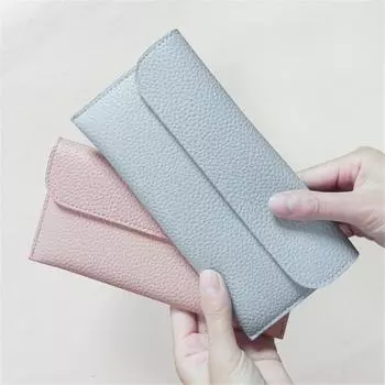 Женские длинные кошельки из искусственной кожи, модные держатели для кредитных карт, сумка-портативный кошелек для денег, кошельки для монет чёрный