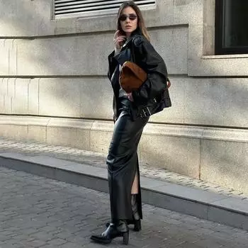 Женские длинные однотонные юбки длиной до щиколотки с высокой талией S белый