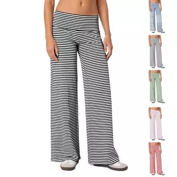 Женские домашние брюки с принтом по всей длине, пижамные штаны для сна, летние весенние длинные штаны, пижамные штаны, штаны для йоги XL зелёный