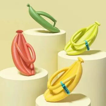 Женские домашние тапочки, банановые фрукты, милые сандалии в виде облаков, летние шлепанцы, пляжные шлепанцы, мужские домашние повседневные туфли из ЭВА для женщин, толстые 36-37 бежевый