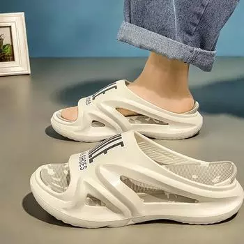 Женские домашние тапочки Недорогие теннисные женские летние шлепанцы без шнурков Женские спортивные сандалии Soes Женские резиновые туфли Теннис 36 чёрный