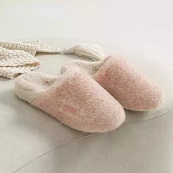Женские домашние тапочки высокого класса, зимняя мода, плюшевые теплые мужские хлопковые туфли для дома, мягкая подошва, повседневная обувь на плоской подошве для пар 36-37 розовый