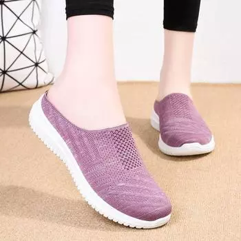 Женские домашние тапочки, женская обувь, дышащая мягкая подошва, тканевая обувь для мам 36 серый