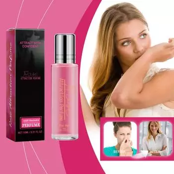 Женские духи с феромонами Rose Pheromone Perfume Sweet Lasting Roller Pheromone Perfume Oil Attracts Male Perfume, 15 мл One size белый