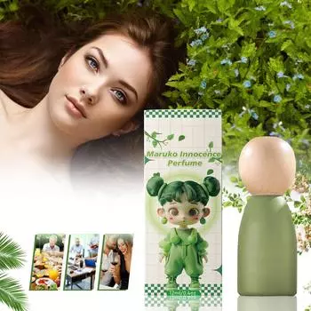 Женские духи с роликовым ароматом, мультяшные цветочные духи, милая кукла, успокаивающие и умиротворяющие духи для свиданий, парфюмированная вода, 12 мл белый