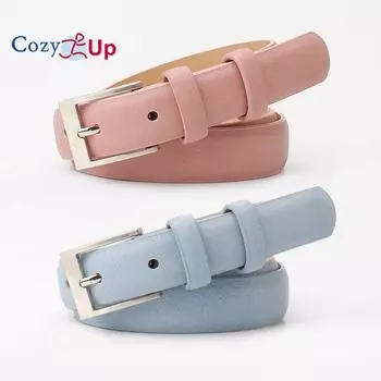 Женские двухсторонние повседневные ремни «два в одном» для джинсов, брюк и платьев 103x2.4cm розовый