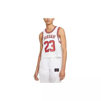 Женские дышащие баскетбольные майки Jordan Essential Knit Mesh, белые DD0286-100 L