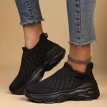 Женские дышащие кроссовки, кроссовки для бега, спортивная обувь для фитнеса, повседневная спортивная одежда, прогулочная обувь, легкие носки и обувь с одной педалью 37