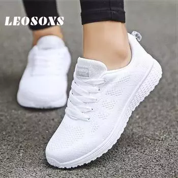 Женские дышащие кроссовки, кроссовки для бега, спортивная одежда для фитнеса, повседневная обувь, обувь для медсестер, кроссовки, женская прогулочная обувь, женская обувь 44 белый