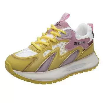 Женские дышащие повседневные кроссовки женские тренды на шнуровке на платформе вулканизированная обувь женские кроссовки для бега Zapatos Mujer 35