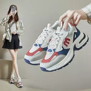 Женские дышащие повседневные прогулочные кроссовки из искусственной кожи, модные кроссовки на платформе, спортивные кроссовки без шнуровки, удобные кроссовки для женщин 35