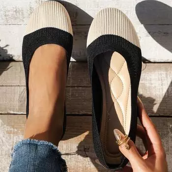 Женские дышащие сетчатые туфли на плоской подошве, новые женские туфли с острым носком, повседневные туфли без застежек, для активного отдыха, легкие прогулочные туфли больших размеров для женщин 36 бежевый