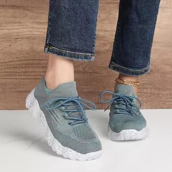 Женские дышащие трикотажные спортивные носки большого размера - легкий дизайн Slip-On 37 неоновый зеленый