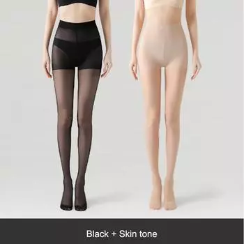 Женские дышащие высокоэластичные облегающие чулки, сексуальные колготки с высокой талией, однотонные летние колготки с защитой от солнца M 40-60KG