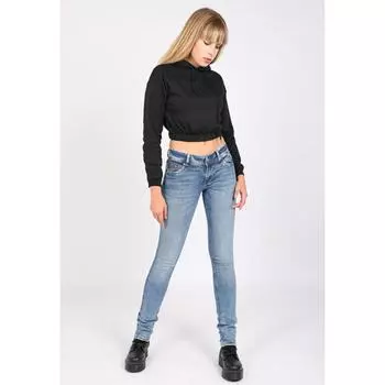 Женские джинсовые брюки с синими карманами 620