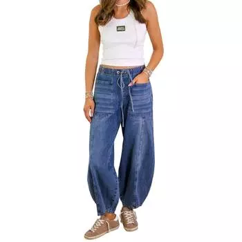 Женские джинсовые классические универсальные модные брюки с высокой талией L