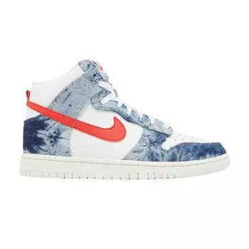 Женские джинсовые кроссовки Nike Dunk High Washed Blue Multi-Color White DV2181-900 37.5