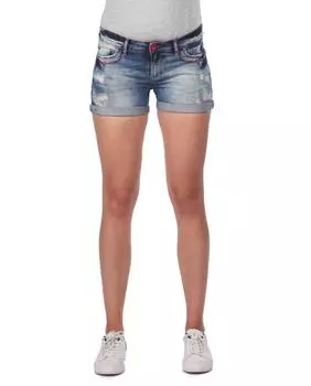 Женские джинсовые шорты с заниженной талией