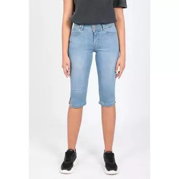 Женские джинсы Banny Jeans Capri Light Blue с двойной пуговицей