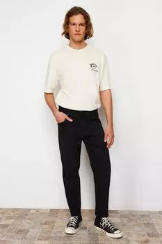 Женские джинсы, модные новые сезонные черные джинсы-бойфренды из гибкой ткани, джинсовые брюки