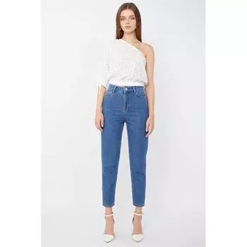 Женские джинсы Mom Blue