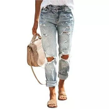 Женские джинсы, узкие эластичные женские джинсы, брюки, женские брюки M