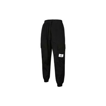 Женские джоггеры с логотипом Jordan Essentials, тканые джоггеры на шнурке, черные DD6996-010 L