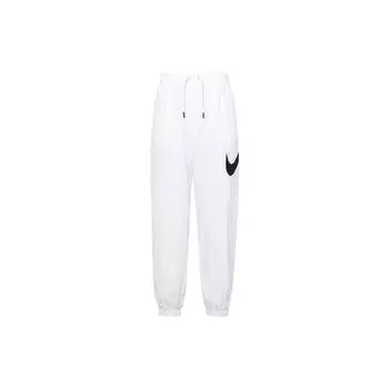 Женские джоггеры со средней посадкой и шнурком Nike Sportswear Essential с принтом логотипа, белые DM6184-100 XL