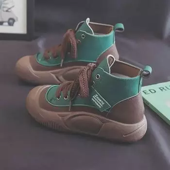 Женские европейские ретро-ботинки Martin - осенняя кожа, уродливо-милый дизайн с большой головой, модные, дышащие, повседневная обувь (YYT-T39) 37 чёрный