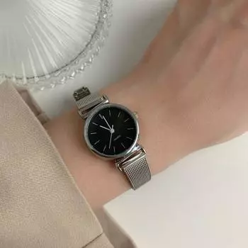 Женские ежедневные металлические наручные часы Someday Mesh Blue City с чехлом