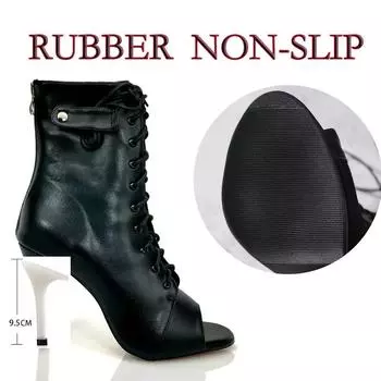 Женские фирменные ботинки для вечеринок Женские сексуальные туфли на шпильках Обувь на высоком каблуке Женская обувь для латинских танцев Обувь на каблуках для латинских танцев Для бальных танцев 35