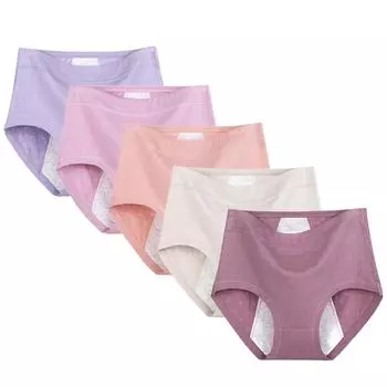 Женские физиологические трусики, герметичные дышащие трусики с высокой талией 2XL