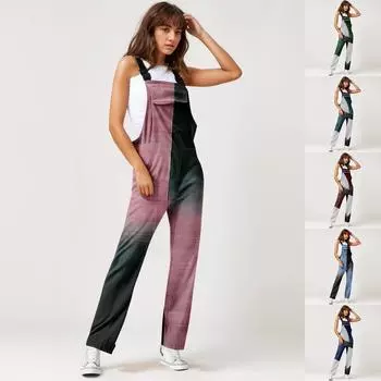 Женские флисовые комбинезоны, цельные комбинезоны, регулируемые лямки для чулок, теплые зимние пушистые лыжные брюки L армия зеленый