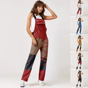 Женские флисовые комбинезоны, цельные комбинезоны, регулируемые лямки для чулок, теплые зимние пушистые лыжные брюки L синий