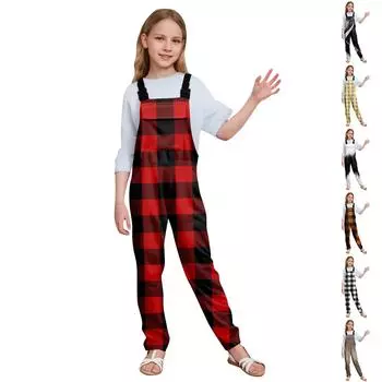 Женские флисовые комбинезоны, цельные комбинезоны, регулируемые лямки для чулок, теплые зимние пушистые лыжные брюки 120 чёрный