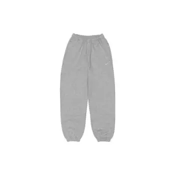 Женские флисовые спортивные штаны с логотипом NikeLab Solo (Азия) Темно-серый Хизер Женская уличная одежда DA0334-063 M