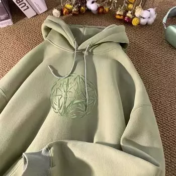 Женские флисовые толстовки большого размера, свитера с длинным рукавом, пуловеры, осенние наряды XXXL светло-зеленый