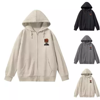 Женские флисовые толстовки большого размера, свитера с длинным рукавом, пуловеры, осенние наряды L бежевый